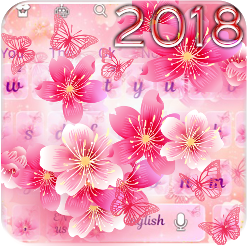 Pink Blossom Keyboard icon