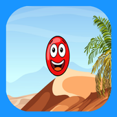 Red Ball jumping adventure icon
