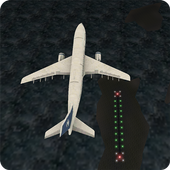 Airplane Night Flight Time Sim icon