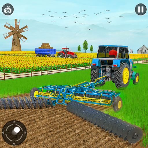 Crazy Tractor Farming Games icon