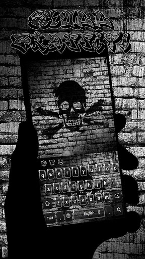 Skull Graffiti Keyboard screenshot 3
