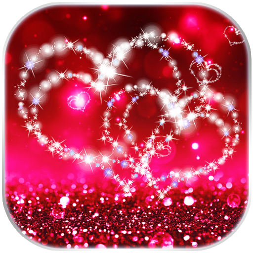Glitter Love Sparkle Keyboard Theme icon