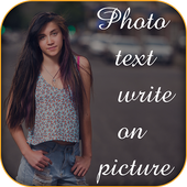 Photo Text Write on Picture icon