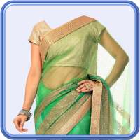 Women Transparent Saree Photo Suit