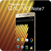 موضوع الذهب لNote7 أيقونة