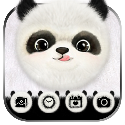 Cute Panda Launcher Theme Live HD Wallpapers icon
