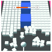 Color Ball  Bump in 3D icon