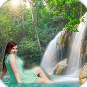 Cut Paste Waterfall Background أيقونة