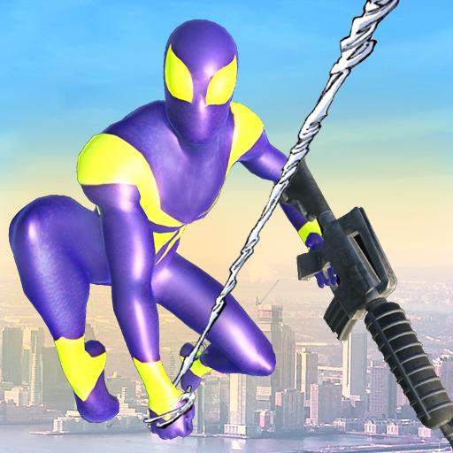 Flying Spider Hero: Superhero shooting games 2020 icon
