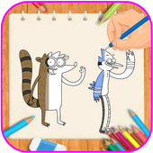 How To Draw : regular show icon