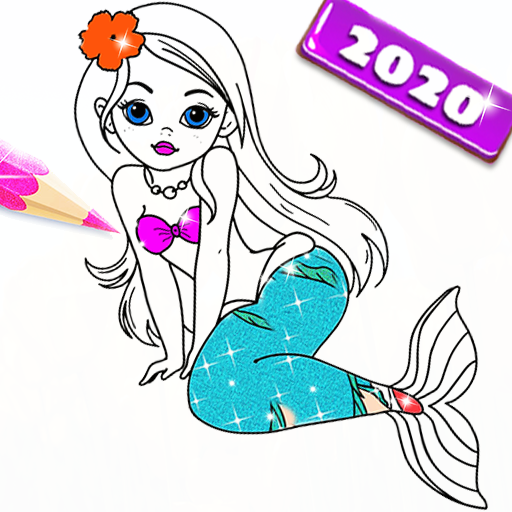 Surprise Princess Mermaids Coloring pages icon