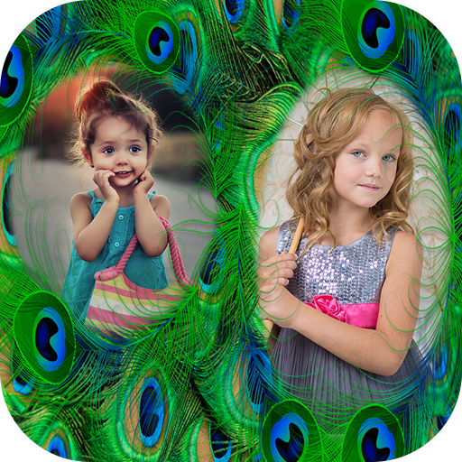 Peacock Dual Photo Frame icon