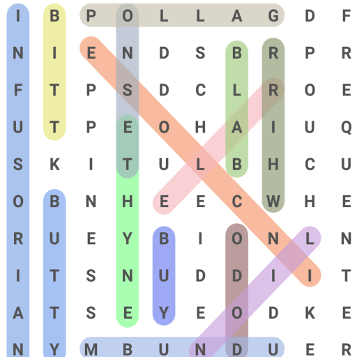 Word Search puzzle - find hidden words on board icon
