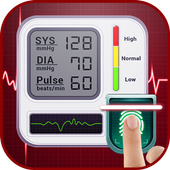 finger blood pressure BP prank icon