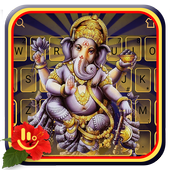 Hinduism Lord Ganesha Chaturth Keyboard theme 2018 icon