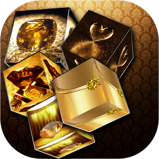 Diamond Gold Cube Live Wallpaper - Live Wallpaper icon