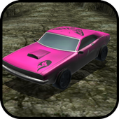 pink car drift game icon
