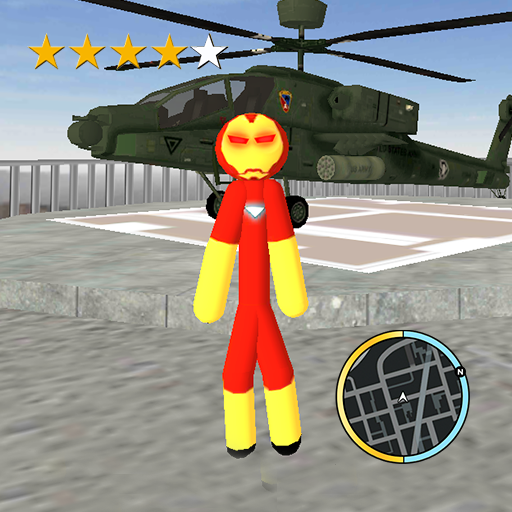 Iron Stickman Vegas Crime Rope Hero Simulator icon