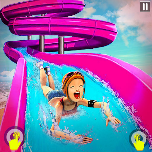 Uphill Water Slide Racing Adventure Game icon