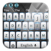 Textured Black and White Keyboard icon