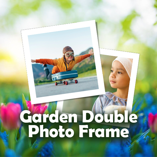 Beautiful Garden Dual Photo Frame Application icon