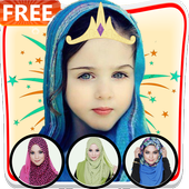 Cute Hijab for Kids أيقونة