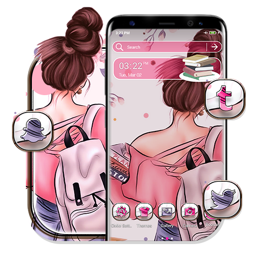 Anime College Girl Theme icon