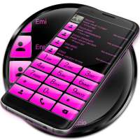 Dialer Theme Gloss Pink drupe on 9Apps