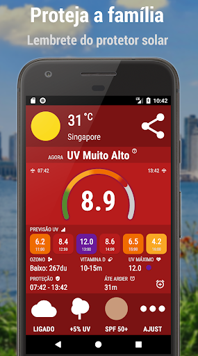 Índice UV 🌞 Rastreador e Previsão - UVI Mate screenshot 3