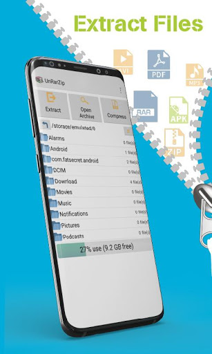 Unzip, Unrar: Extractor & Compressor Files Easy screenshot 1