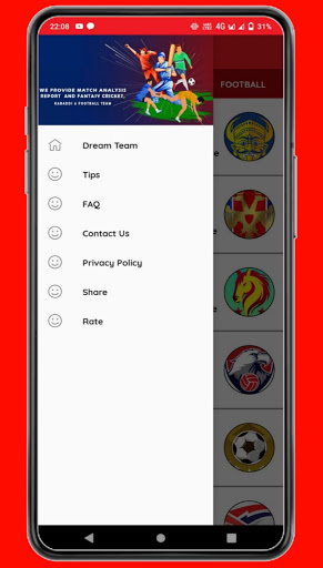 Dream Team - Cricket and Football Prediction Tips screenshot 1