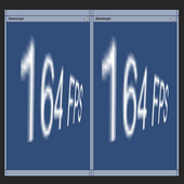 Stereoscopic window test icon