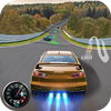 Drift racing car nitro asphalt icon