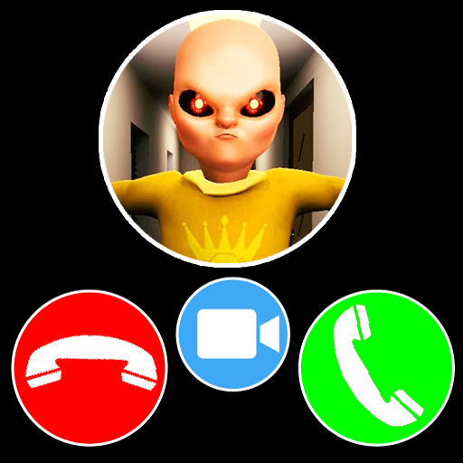 Scary Baby in Yellow Horror Video Call &amp; Chat icon