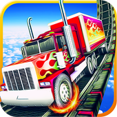 Truck coins icon