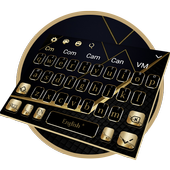 Golden Black Business Keyboard Theme icon