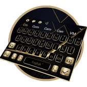 Golden Black Business Keyboard Theme