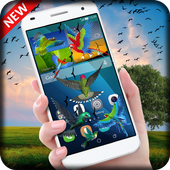 Birds on screen | Prank app icon