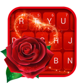 Red Love Rose Keyboard Theme icon