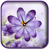 Flower Clock Live Wallpapers icon