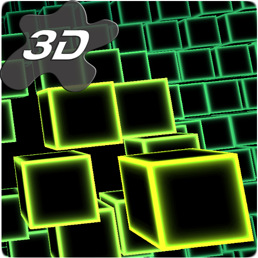 Neon Cube Cells 2 3D Live Wallpaper icon