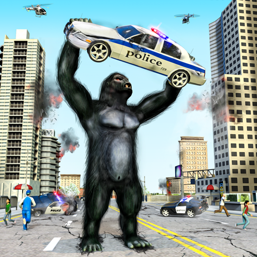 gorilla distruggon città furia icon