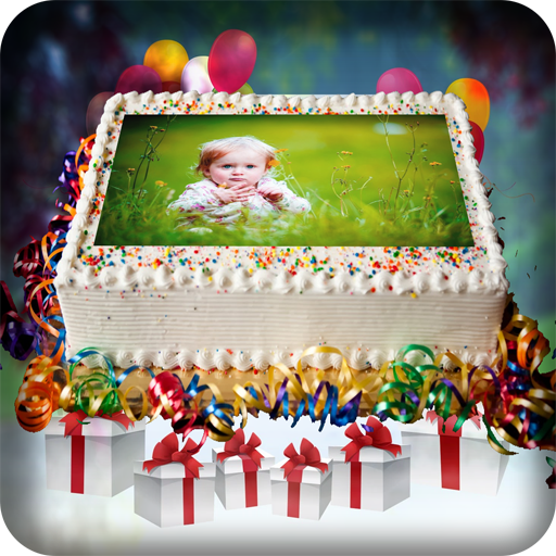 Name Photo on Birthday Cake icon