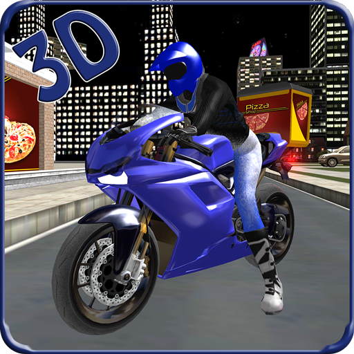 Pizza Delivery Bike Rider 3D icon