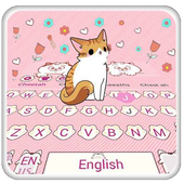 Cute Pink Kitty Keyboard icon