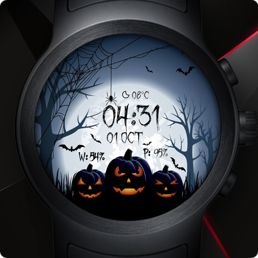Watch Face - Halloween Spooky أيقونة