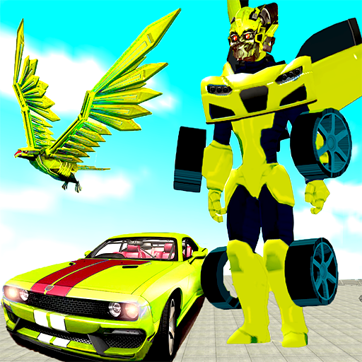 Flying Robot Transform Attack Robot Shooting Games icon