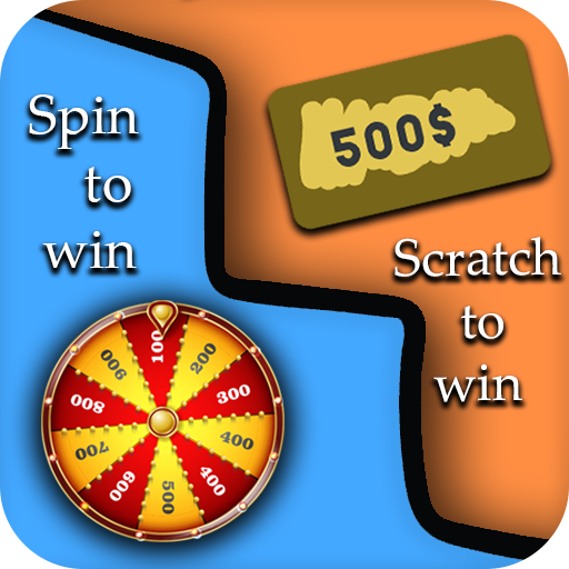 Spin and scratch to win real money icon