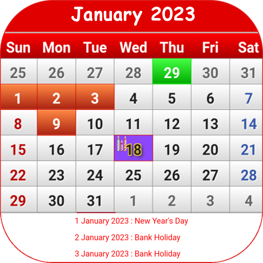 Japan Calendar 2023 أيقونة