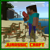 Jurassic Craft Mod for MCPE Addon icon